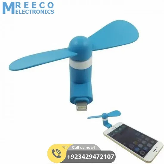 Portable USB Mini Fan For iPhone 5/5s/6/6s/6s Plus - Back View