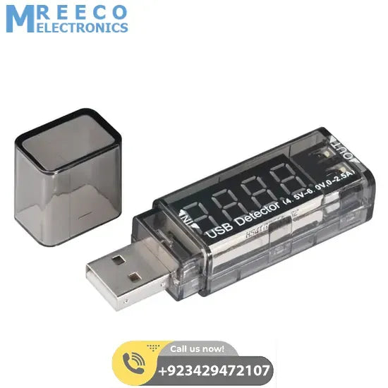 USB Current Voltage Detector VI01 Xtar - Side View