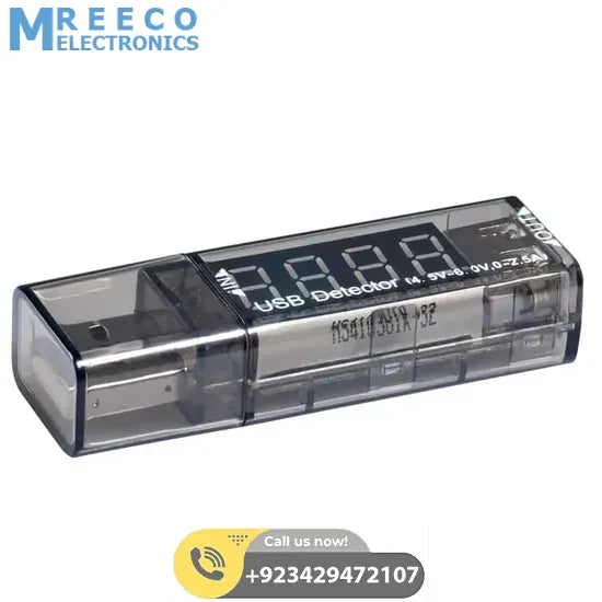USB Current Voltage Detector VI01 Xtar - Back View