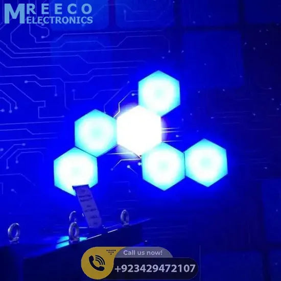 Blue Touch Light Wall Mount Magnetic Modular (1pc) - Side View