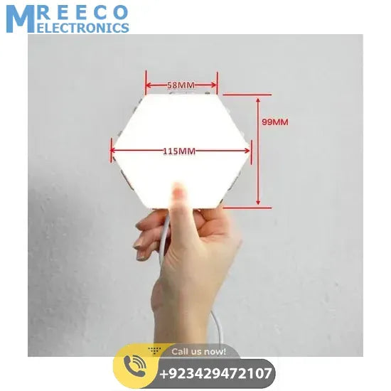 Blue Touch Light Wall Mount Magnetic Modular (1pc) - Back View