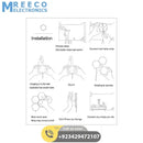 Blue Touch Light Wall Mount Magnetic Modular (1pc) - Top View