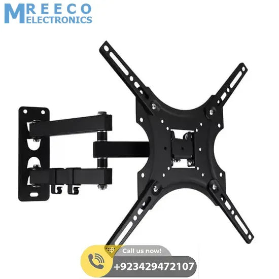 Home Design LCD Wall Mount Bracket For 14-55 Inch TVs Universal Plasma LED Tilt Bracket HDL 117B 2 Black - Back View