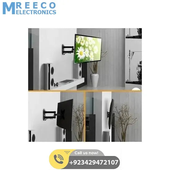 Home Design LCD Wall Mount Bracket For 14-55 Inch TVs Universal Plasma LED Tilt Bracket HDL 117B 2 Black - Bottom View