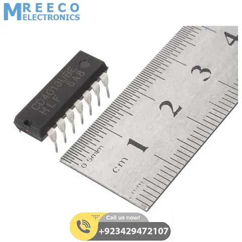 CD4013 D Type Flip Flop - Front View