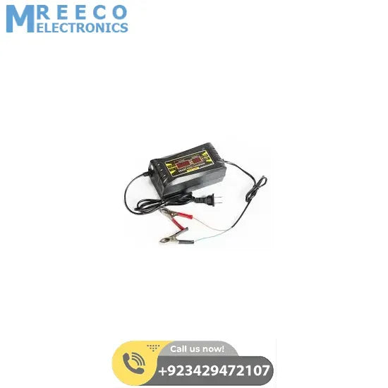 Car Charger Portable Car Battery Charger With Digital Display (SON-1206D) - Back View