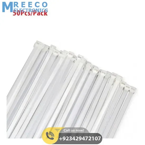 100Pcs 12 Inch Nylon Wire Organizer Zip Clip Cable Tie - Front View