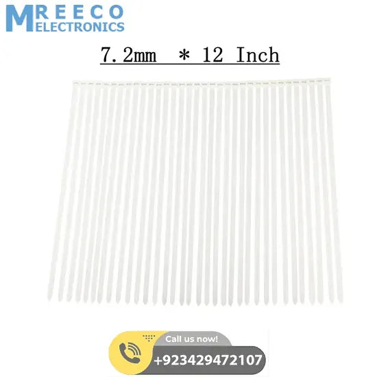 100Pcs 12 Inch Nylon Wire Organizer Zip Clip Cable Tie - Side View