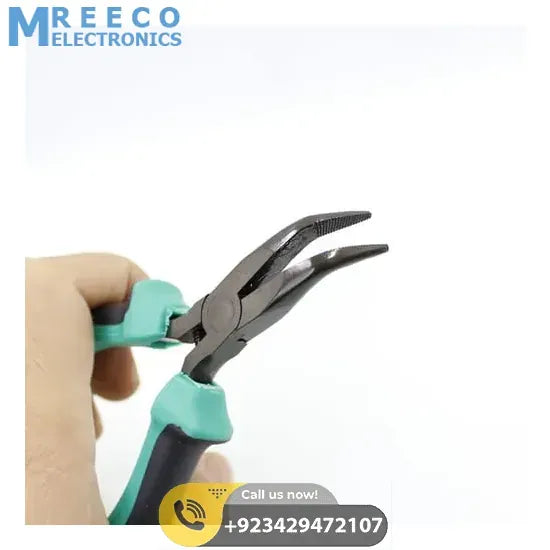 ProsKit 135mm Bent Nose Pliers PM-755 - Front View