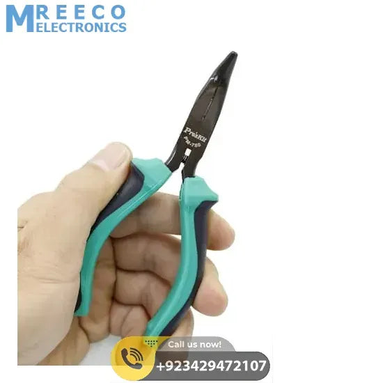 ProsKit 135mm Bent Nose Pliers PM-755 - Side View