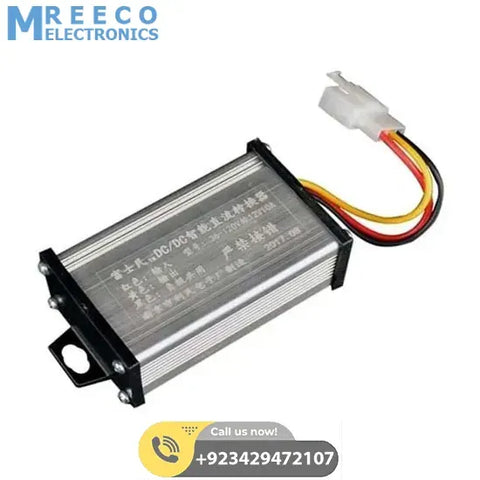 DC To DC Converter Adapter 36V 72V To 12V 10A - Front View