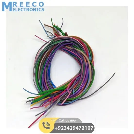 Multiple size Flexible wires jumper wire solder able wires different colors Mix Length 50Grm Used In Pakistan - Packaging
