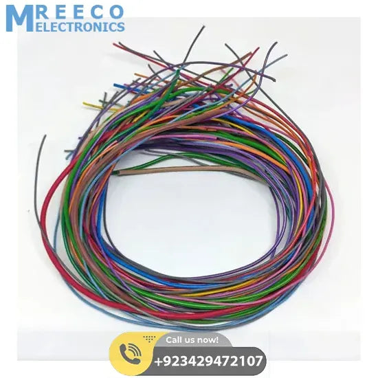 Multiple size Flexible wires jumper wire solder able wires different colors Mix Length 50Grm Used In Pakistan - Top View