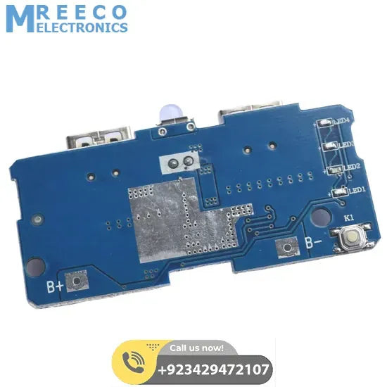 XZX-887Y-1 5V 2A DIY Power Bank Module - Back View