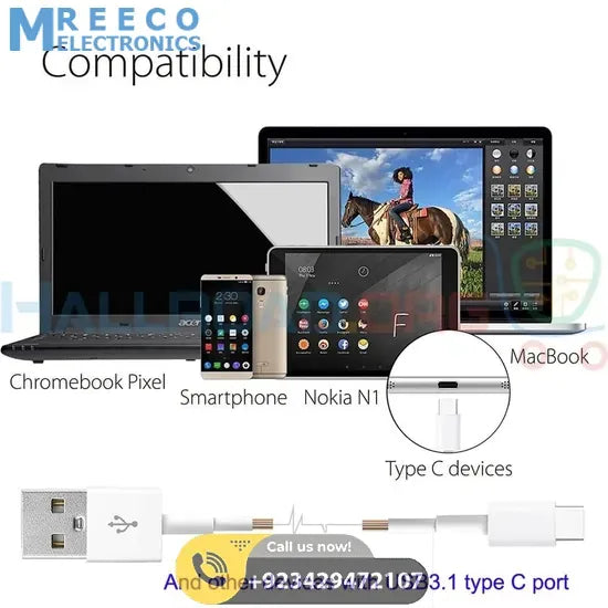 3.1 Type C Data Fast Charging Cable - Top View