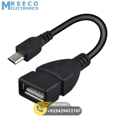 USB OTG Cable for Android Mobile Smartphones - Side View