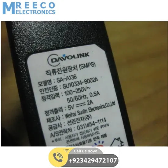 LG 5V 2A EU Power Supply Micro USB AC Adapter Charger LOT - Back View