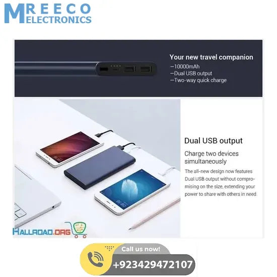 Xiaomi 10000mAh Mi Power Bank - Back View