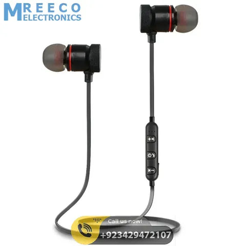 Sports Stereo Sound Wireless Headset with Magnetic Suction Function - Front View