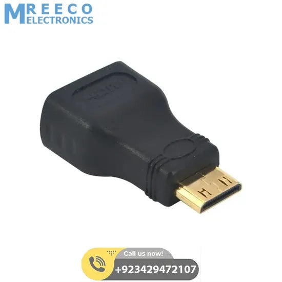 Mini HDMI Male to HDMI Female Adapter Converter For Raspberry Pi Zero W - Back View