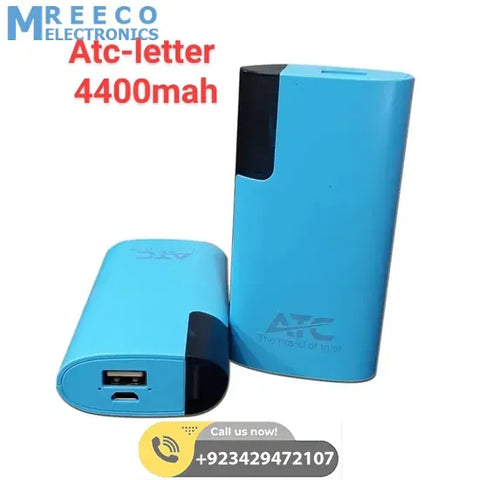 Original ATC Letter 4400mAh Power Bank - Front View