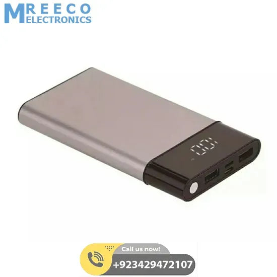 ATC HT-T22 10000mAh Super Slim Power Bank in Metallic Colors - Front View