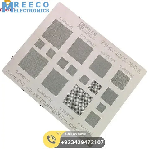 Amaoe Universal Stencil BGA IC Reballing Stencil 0.3 0.5mm In Pakistan - Front View