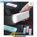 DIY PBC096 Dual USB Power Bank Housing Case With LCD Display PCB Board LED Torch Light - Front View