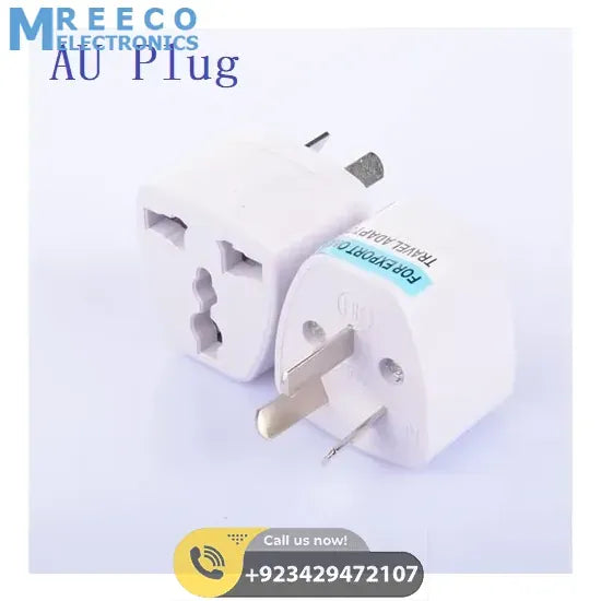 2 To 3 Pin AU Plug Universal AC Power Socket Adapter Charger Converter - Front View