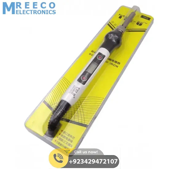 60W Maximum TNI U TU 907D Digital Soldering Iron Digital Display Soldering Iron - Side View