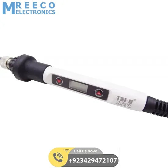 60W Maximum TNI U TU 907D Digital Soldering Iron Digital Display Soldering Iron - Back View