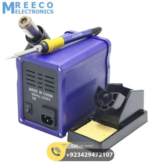 KADA 878D+ Hot Air Gun And Soldering Station - Side View