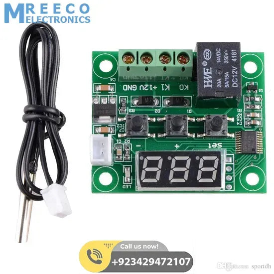 W1209 Temperature Controller Thermostate - Front View