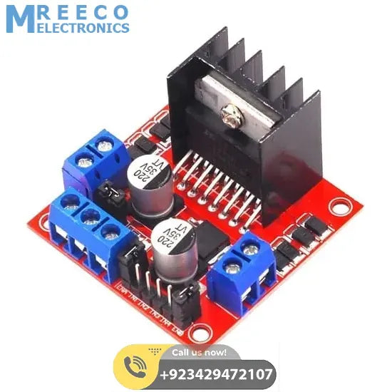 Motor Driver Module L298N For Arduino Dual H Bridge Motor Driver - Front View