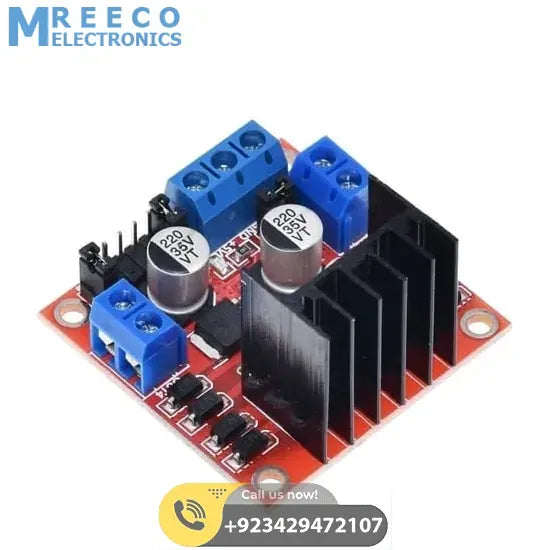 Motor Driver Module L298N For Arduino Dual H Bridge Motor Driver - Back View