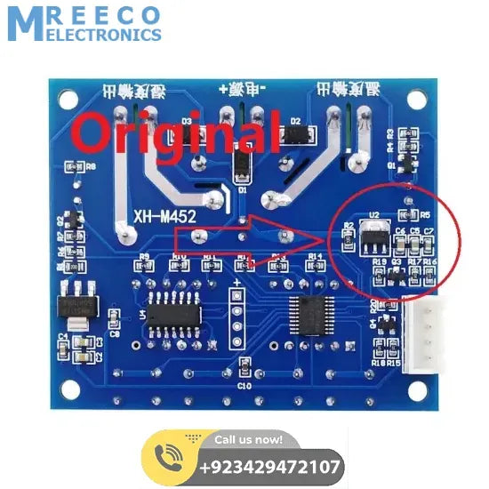 Original Genuine XH M452 Incubator Temperature Humidity Controller DC 12V - Side View