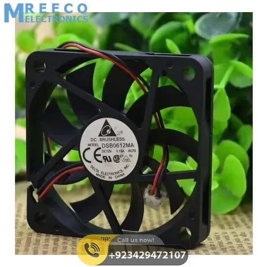 3 Inch 12V DC Exhaust Fan - Side View