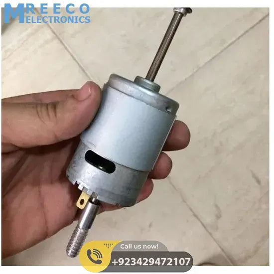 DC 12V 100W 775 High Speed Long Shaft Motor Large Torque DC Motor Electrical Tool Electrical Machinery - Front View