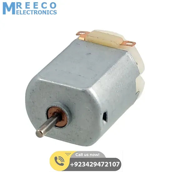 Toy Motor Mini DC Motor Mini Electric Motor PMMC Motor - Front View