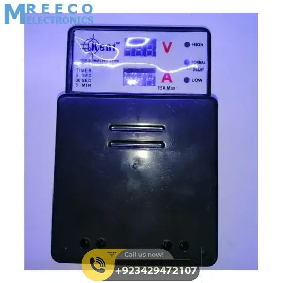KENT 15A Muhafiz Automatic Voltage Protector Automatic Current Protector - Back View