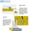 56 Eggs Tray Poultry Chicken Bird Eggs 12V Incubator Turner Tray With Turning Motor - Bottom View