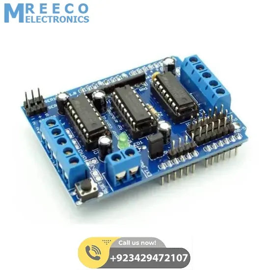 L293 L293D Motor Driver Module Arduino Motor Driver Module - Front View