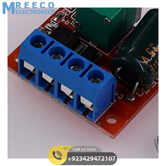 HW-687 5A Mini DC Motor PWM Speed Controller Module DC Dimmer - Side View