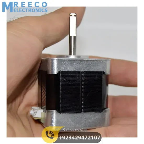 MineBea Japan D Cut Shaft Nema 17 Stepper Motor For 3D Printer CNC - Front View