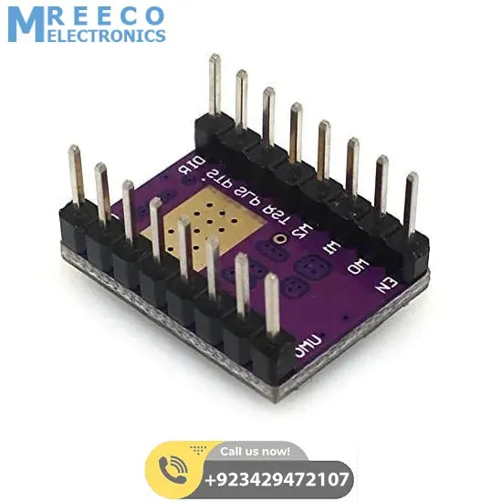 DRV8825 Stepper Motor Driver with Aluminum Heat Sink - Back View