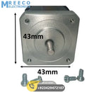 NEMA 17 Stepper Motor: Bipolar 1.8 degree, 1.6 ohm For 3D Printer Robotics 4 Wire - Top View