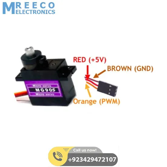 Towerpro MG90S Mini Digital 180 Degree Servo Motor 2.2kg 0.08sec 13g - Close-up
