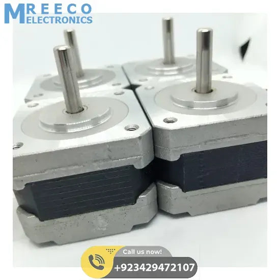 Nema 17 Single Shaft 1.8 Degree Compact Powerful Stepper Motor - Top View