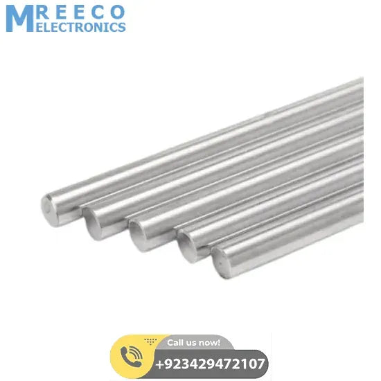 Optical Axis 8x500mm Linear Rail Shaft - Side View