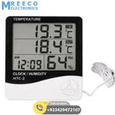 Digital Thermometer And Hygrometer HTC-2 - Front View